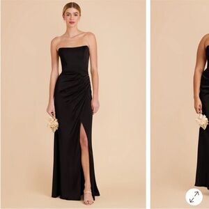 Birdy Grey Black Strapless Gown